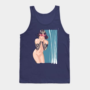 girl with gloves Tank Top